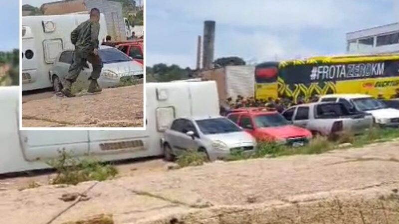 Ônibus tomba e deixa feridos no Porto da Ceasa em Manaus