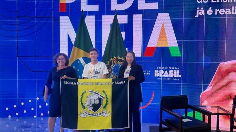 Em Brasília, aluno de escola estadual da zona norte representa o Amazonas em evento do MEC