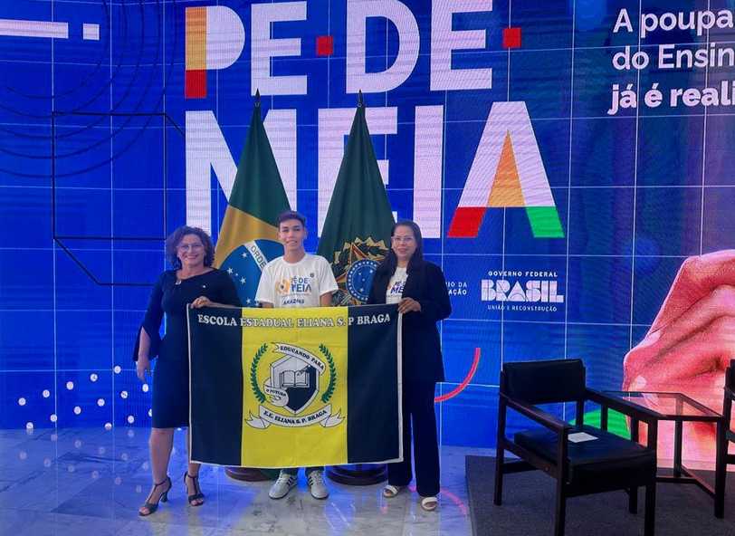 Em Brasília, aluno de escola estadual da zona norte representa o Amazonas em evento do MEC