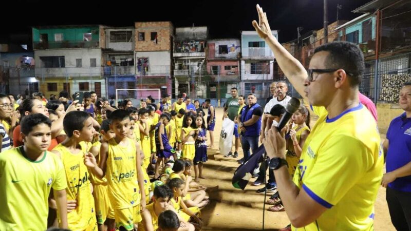 No Dia do Desporto Comunitário, Governo do Amazonas anuncia núcleo do Pelci no bairro do Zumbi
