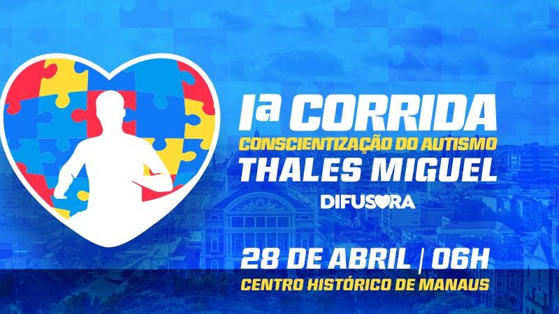 1ª Corrida da Difusora de  Conscientização do Autismo Thales Miguel será neste domingo 28-04-2024