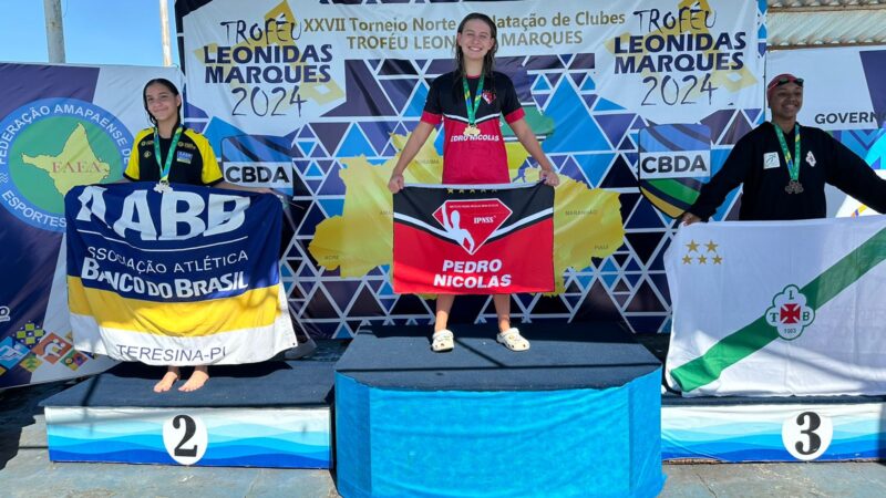 Atleta amazonense leva nove medalhas e troféu na Copa Norte de Natação, em Macapá