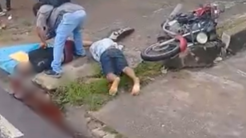 VÍDEO: Suspeitos sofrem acidente durante fuga em Manaus