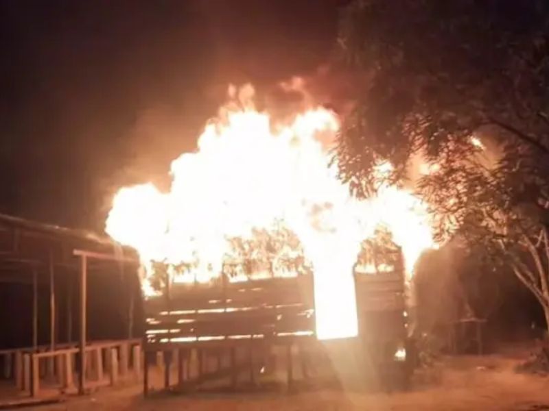 Criança indígena morre ser queimada durante incêndio em casa no AM