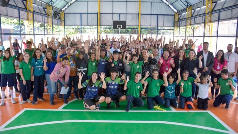 Emenda parlamentar do deputado João Luiz garante quadra poliesportiva coberta na Escola Estadual Rosina Ferreira