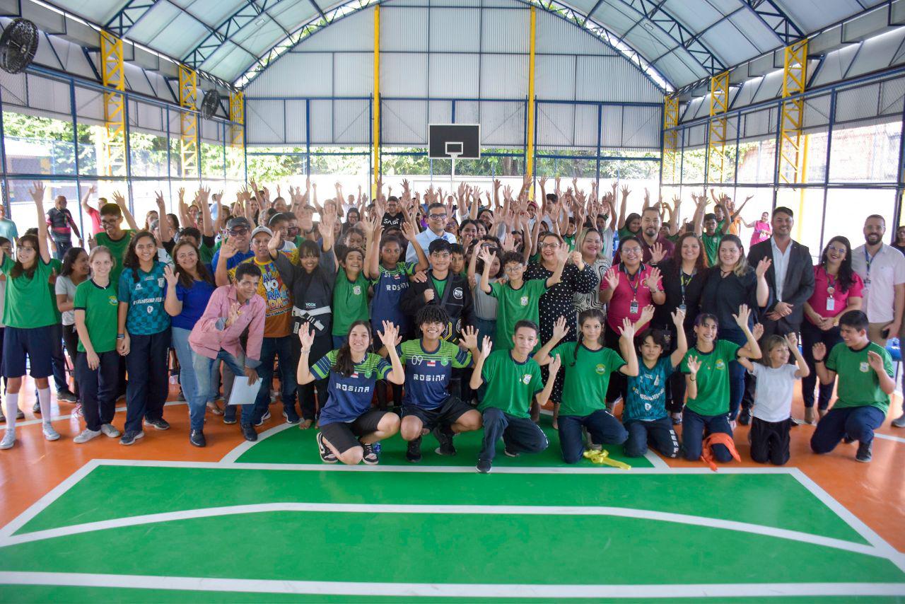 Emenda parlamentar do deputado João Luiz garante quadra poliesportiva coberta na Escola Estadual Rosina Ferreira