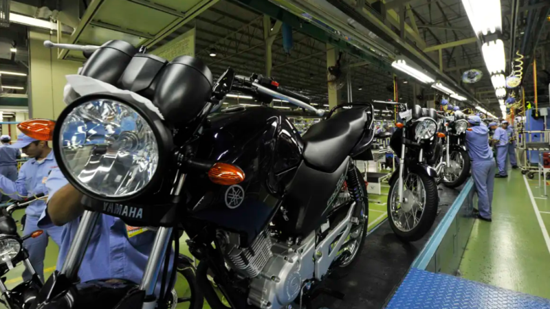 Produção de motos cresce 3,4% e tem melhor resultado em 13 anos