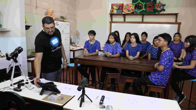 Projeto estimula o estudo da Física e a exploração espacial em escola do AM