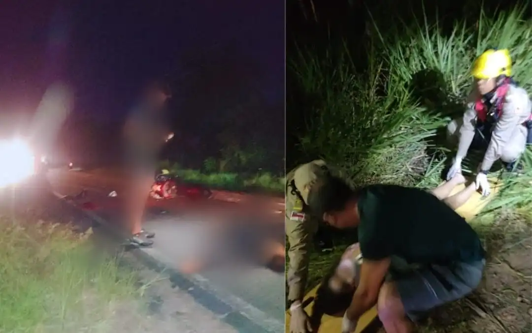 Acidente de moto deixa dois mortos e dois feridos em Manaquiri interior do Amazonas