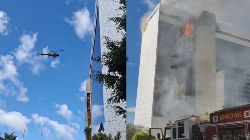 Incêndio devasta prédio da OAB em Brasília e duas pessoas ficam feridas