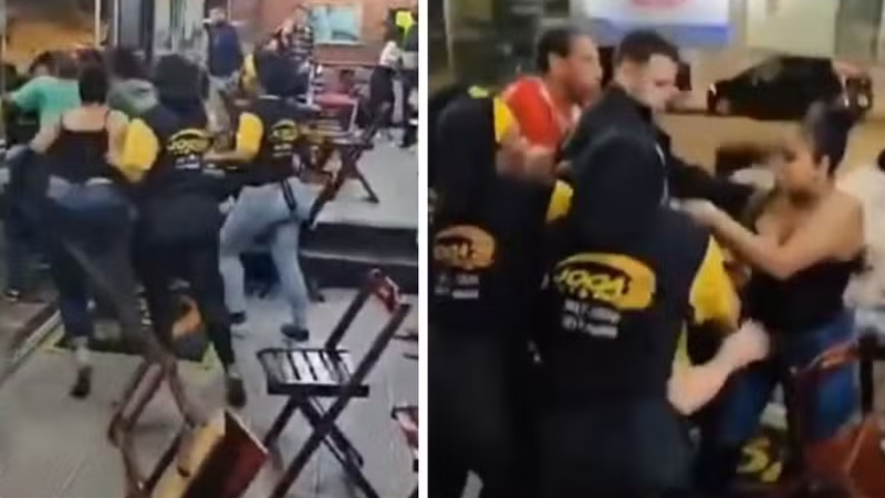 Funcionária e ex-empregada se enfrentam durante briga em lanchonete