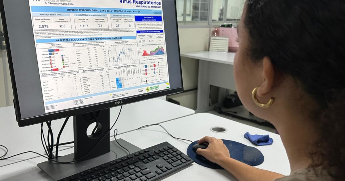 AM registra 44 óbitos de SRAG por Vírus Respiratórios, aponta boletim