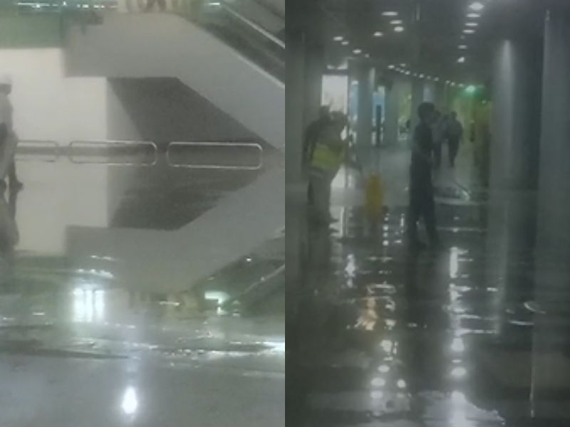 Aeroporto de Manaus alaga após forte chuva