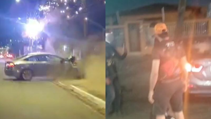 Motorista bêbado provoca acidente e derruba poste em Manaus