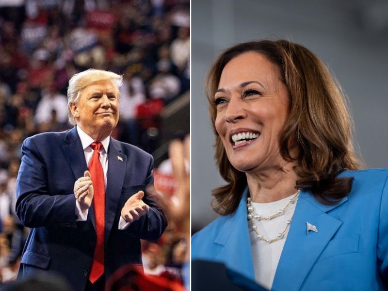 Nova pesquisa mostra Kamala com 51% e Trump com 47%