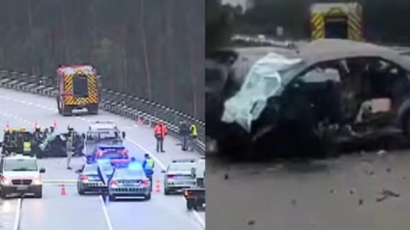 Brasileira morre em acidente de trânsito em Portugal; filha de 6 anos sobrevive