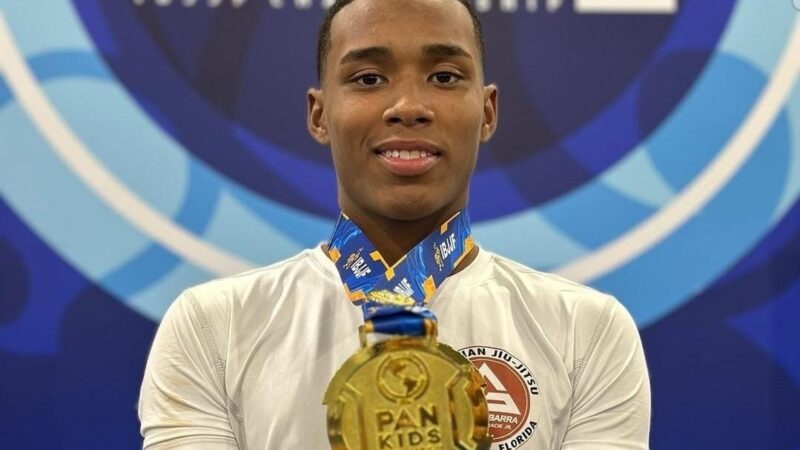 Atleta manauara conquista ouro no jiu-jitsu no Pan Kids No-Gi