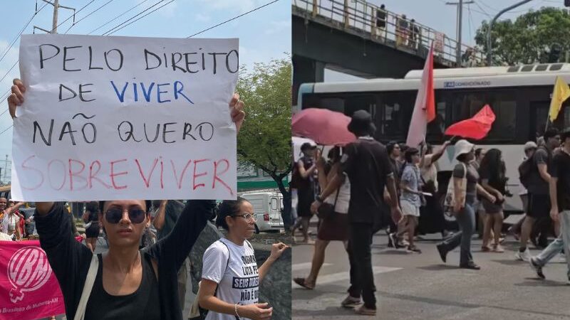 Manifestantes pedem o fim da escala 6×1 em ato na zona Leste de Manaus • Portal Tucumã