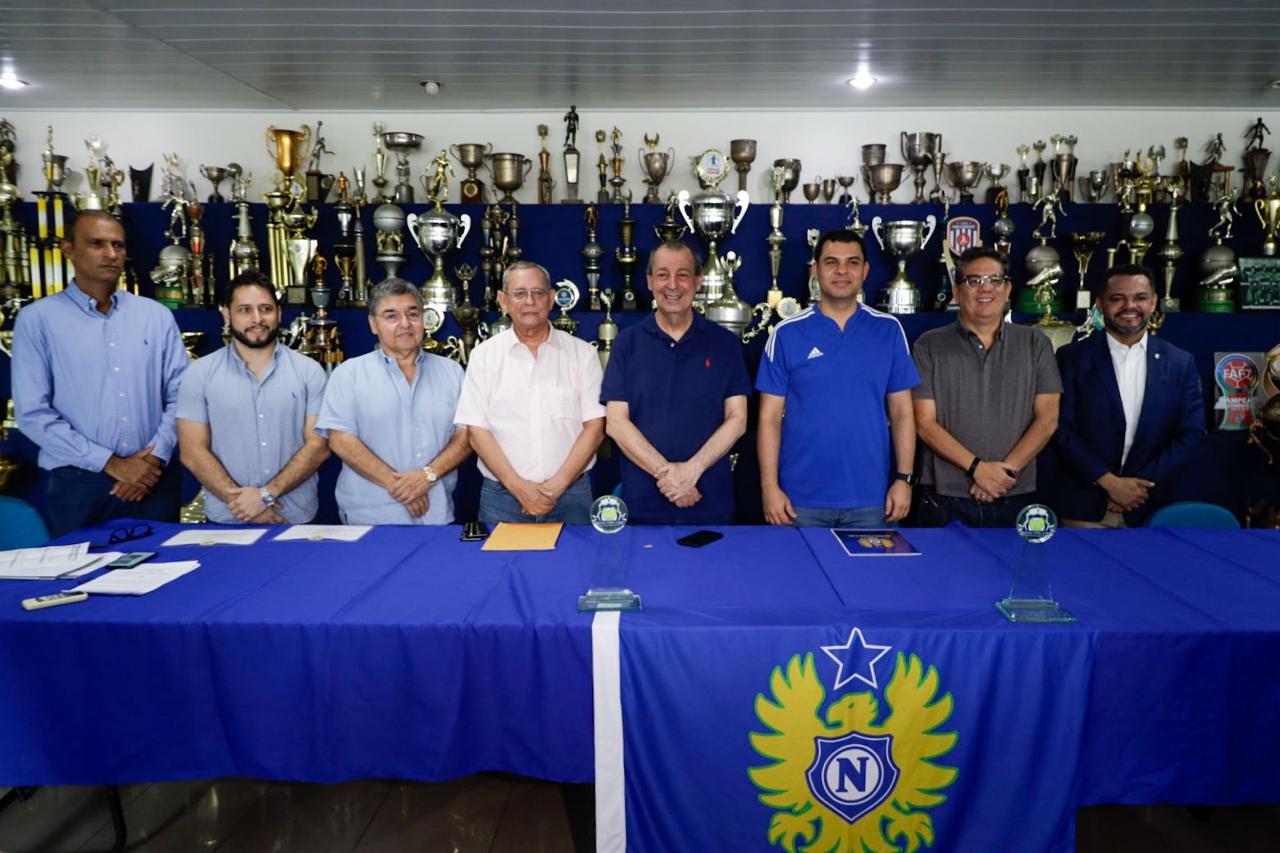 Senador Omar destaca reconstrução do Nacional durante posse de Saullo Vianna como presidente do clube