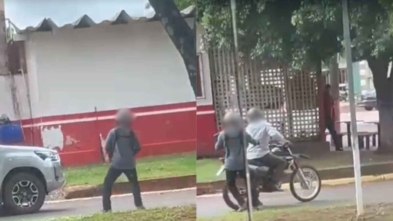 VÍDEO mostra dupla fugindo em motocicleta após matar pecuarista no Centro de Sete Quedas