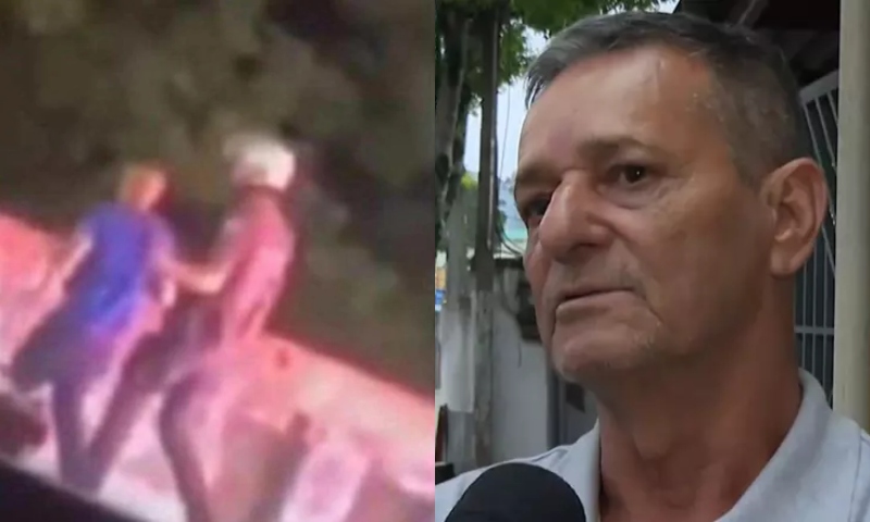 “Ato de pura maldade”, diz pai ao ver filho ser jogado de ponte por PM; veja vídeo