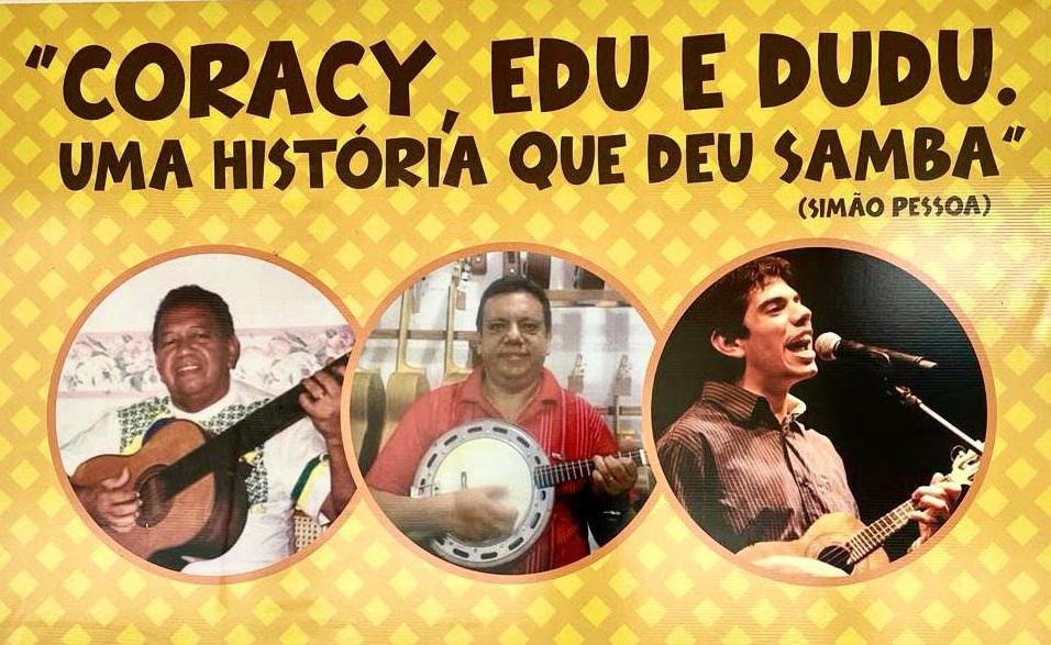 Livro e documentário ‘Coracy, Edu e Dudu – Uma História que Deu Samba’ são lançados nesta sexta no Palácio Rio Negro