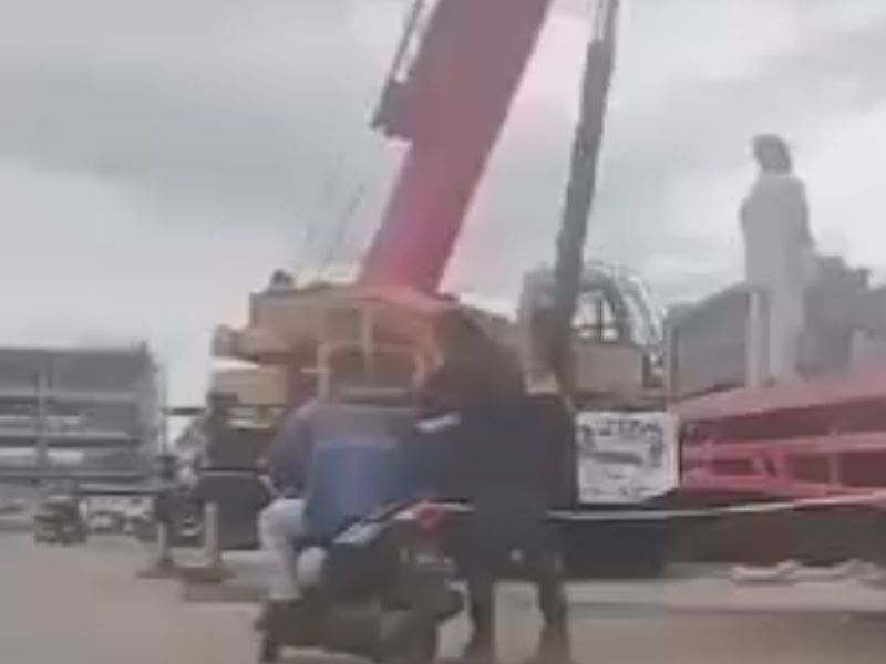 Veja momento que homem vira ‘mingau’ após ser esmagado durante obra