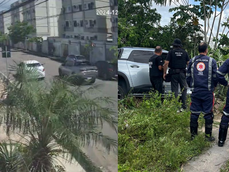 Veja o momento em que motorista é executado em Manaus