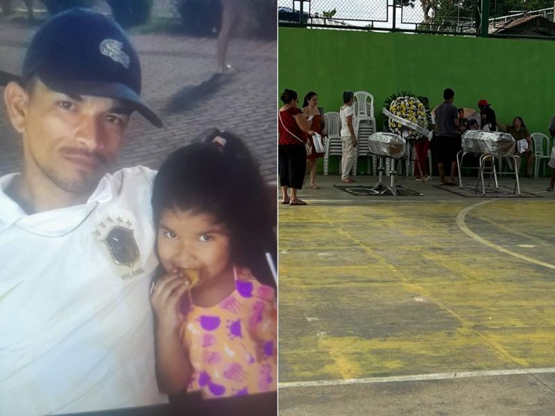 Acompanhe o velório de pai e filha mortos em deslizamento