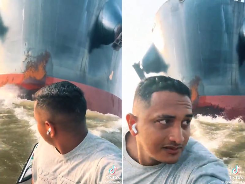 Canoeiro viraliza desafiando a morte no Rio Amazonas