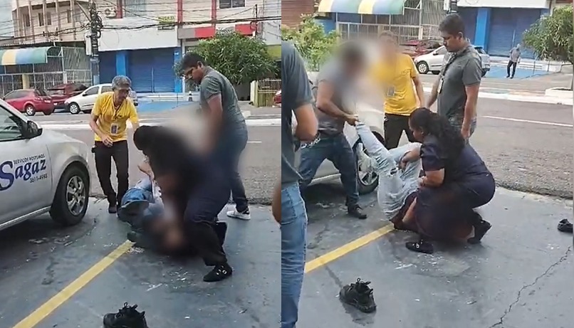 homens trocam socos em frente a funerária após ofensas de ‘corno’ em Manaus