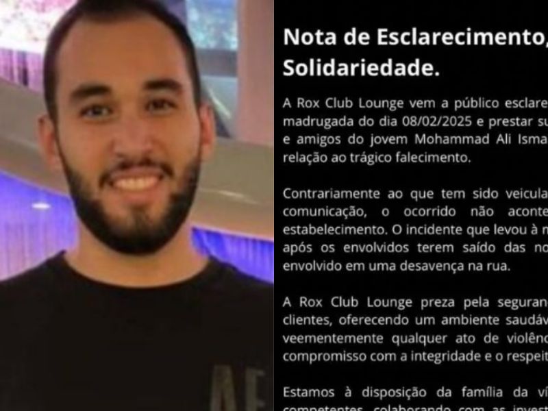 Casa noturna se pronuncia após morte de jovem palestino