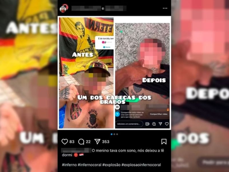 Torcedores celebram violência nas redes sociais