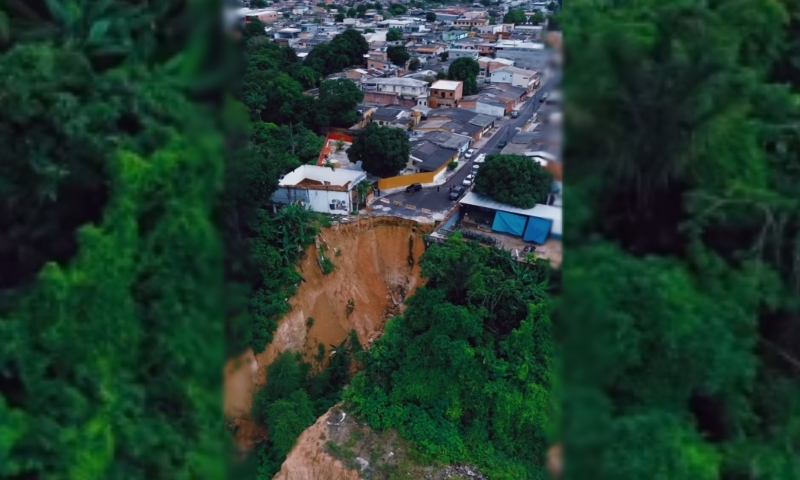 Casa no bairro Cidade Nova foi construída em área verde e precisa ser demolida, afirma Prefeitura de Manaus