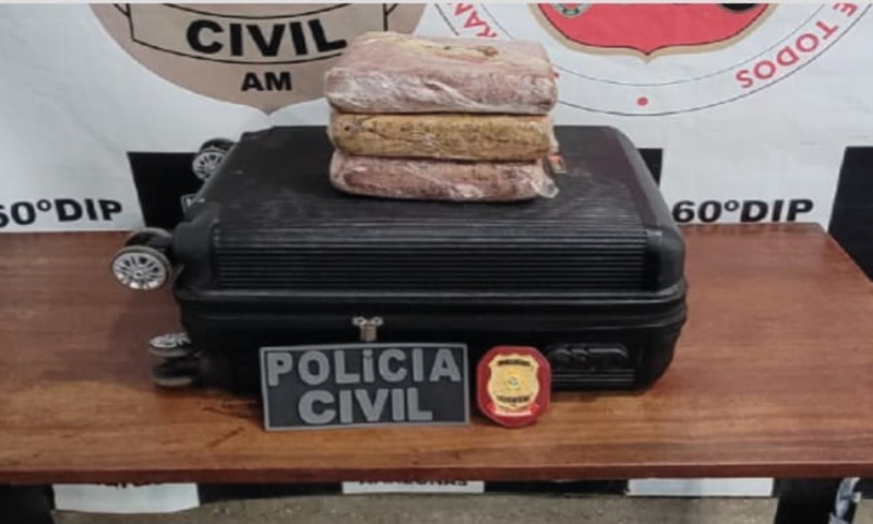 Homem é preso com maconha avaliada em R$ 80 mil no interior do Amazonas