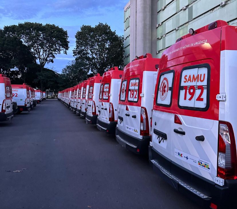 Manaus recebe ambulâncias do governo federal para reforçar frota do Samu