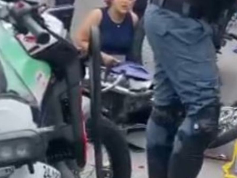 Motociclista tem perna fraturada ao tentar fugir de blitz