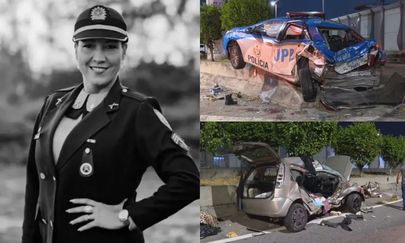 PM morre atropelada após carro desgovernado bater em viatura; veja vídeo