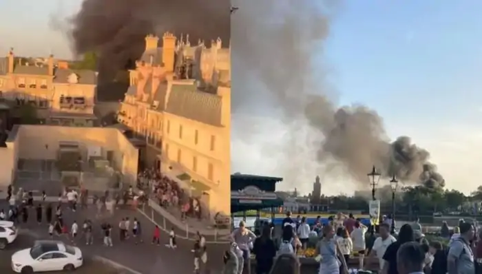 Parque da Disney pega fogo e crianças são retiradas às pressas