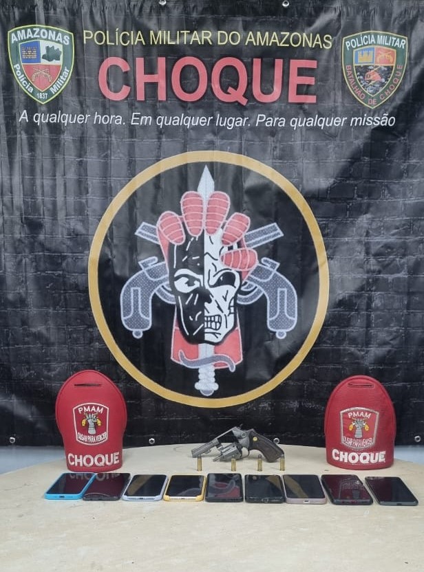 Polícia frustra sequestro de motorista de app e prende trio de assaltantes em Manaus