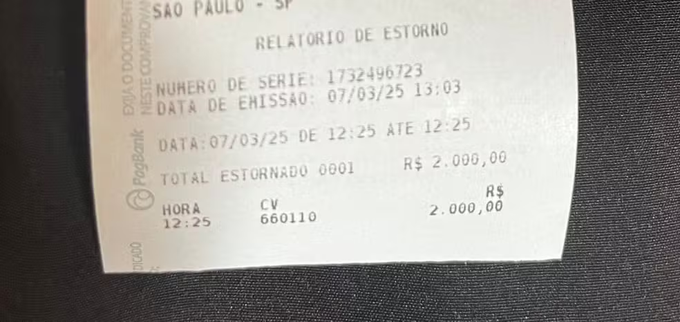 Vítima arranca maquininha de golpista e estorna R$ 2 mil