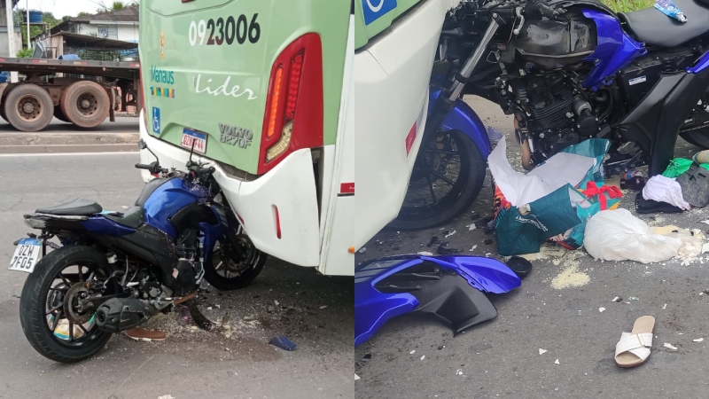 Passageira de moto por app morre em grave acidente na Torquato Tapajós