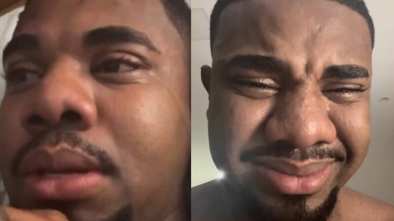 Davi Brito chora ao anunciar fim de namoro após revelar gravidez