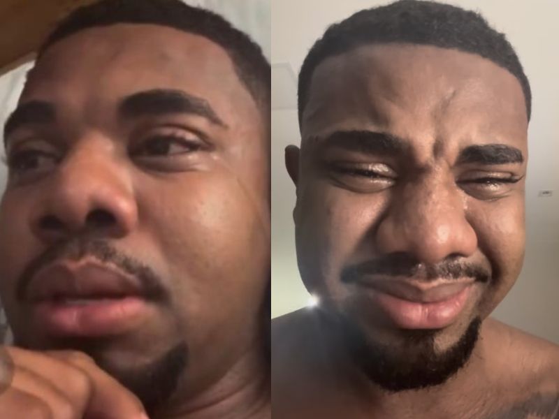 Davi Brito chora ao anunciar fim de namoro após revelar gravidez