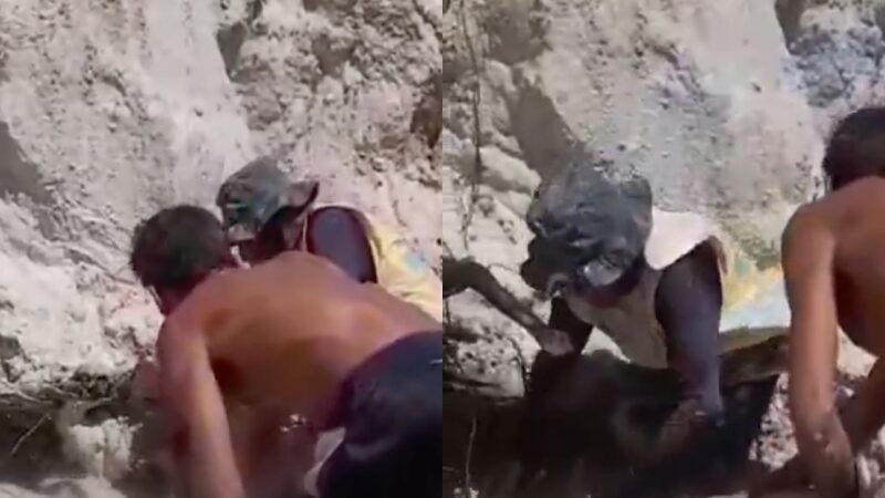 Homem morre soterrado durante deslizamento de terra em área de garimpo em Maués; veja vídeo