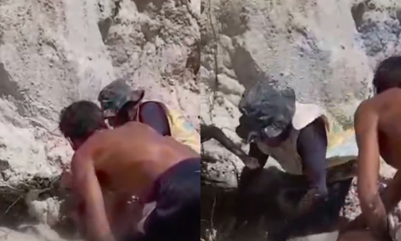 Homem morre soterrado durante deslizamento de terra em área de garimpo em Maués; veja vídeo