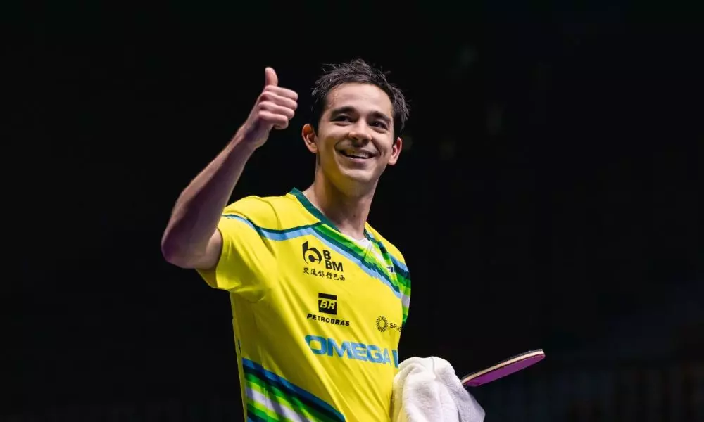 Hugo Calderano bate número 3 e vai à semi em etapa da Copa do Mundo