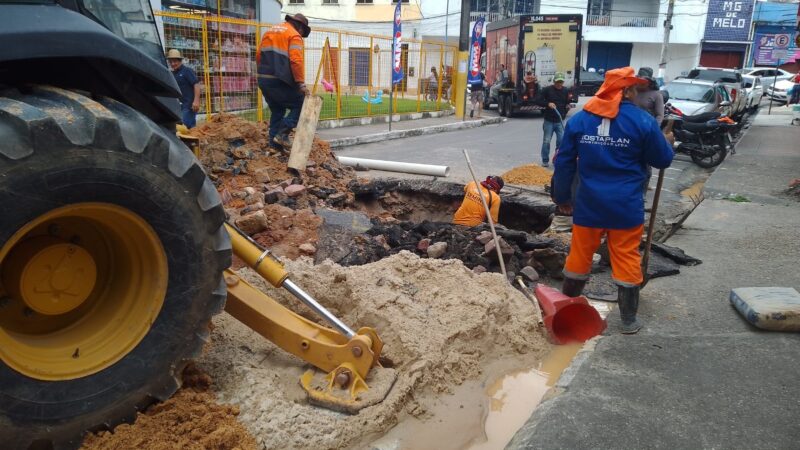 Manaus tem obras de infraestrutura intensificadas pela prefeitura