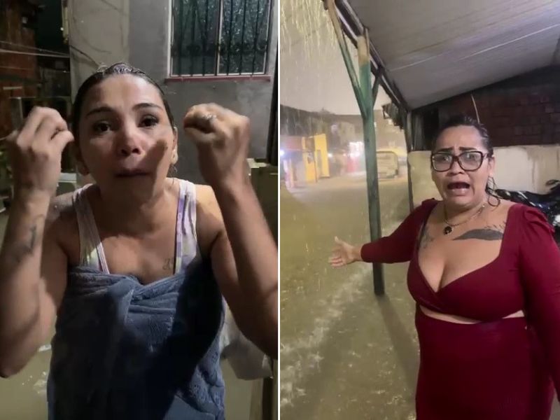 Moradores da Compensa perdem tudo em enchente