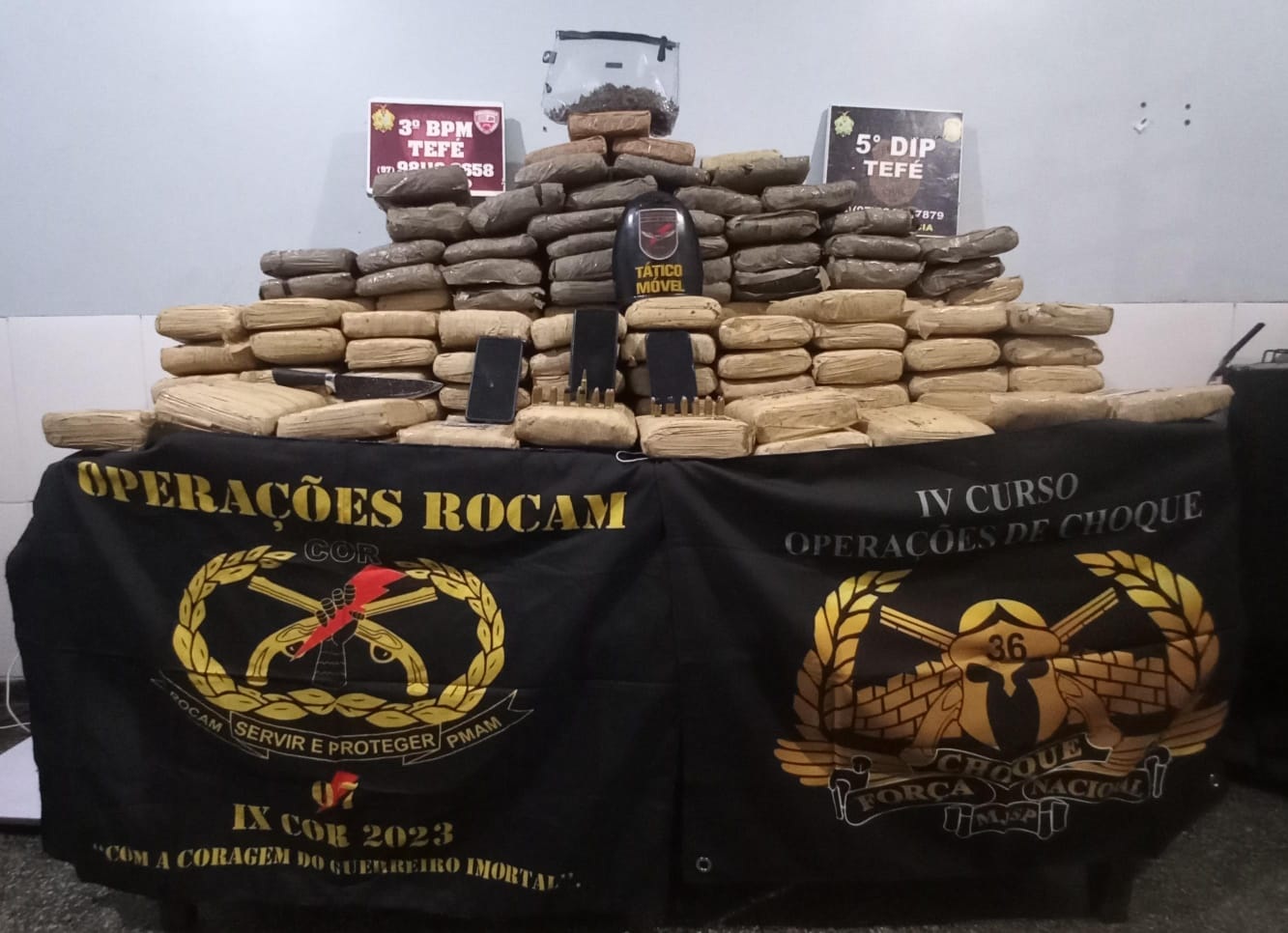 Quarteto é preso com 292 kg de maconha em Tefé